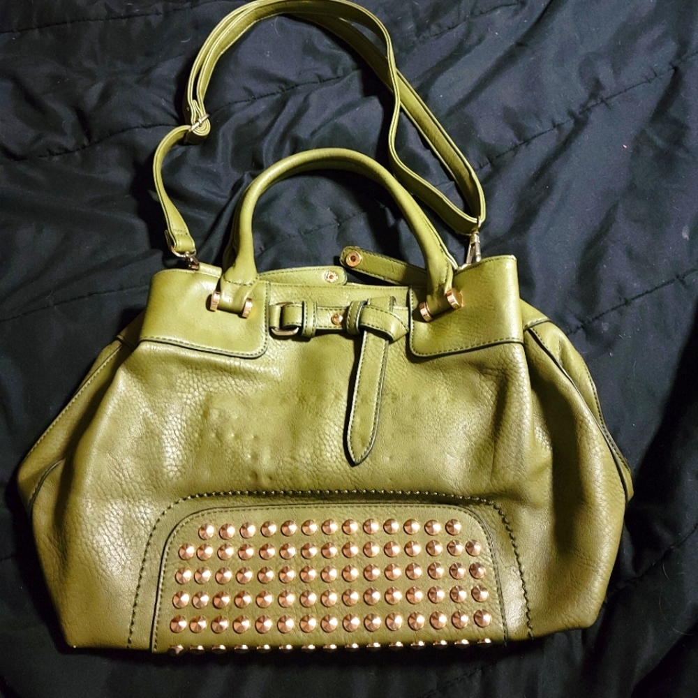 Green Stud Purse